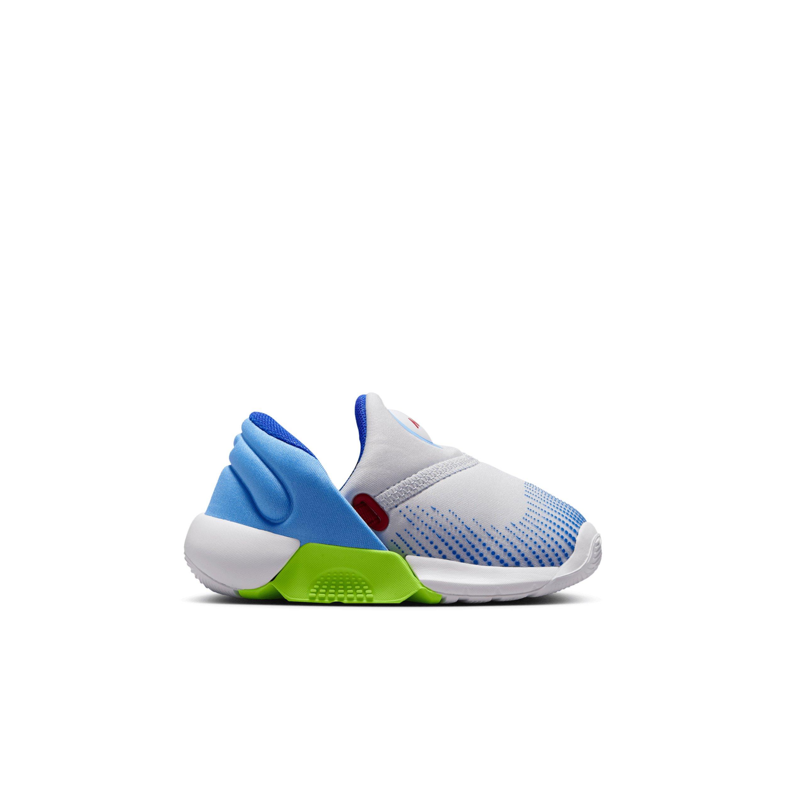 Nike Swoosh Go "Football Grey/Football Blue/Volt/University Red" Infant Boys' Shoe - GREY/BLUE/VOLT/RED